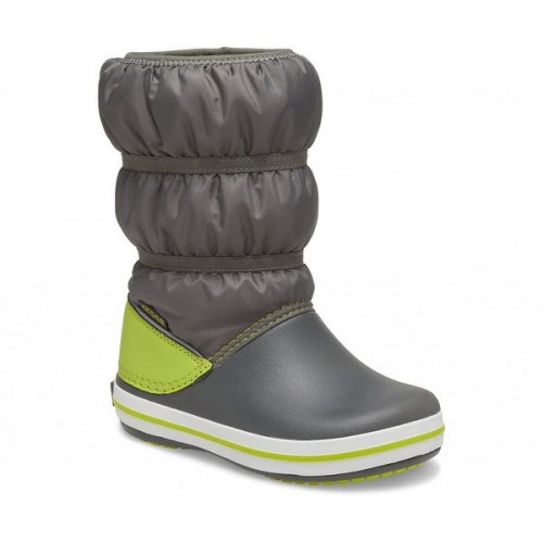 Детские  серые сапоги CROCS Kids' Crocband™ Winter Boot