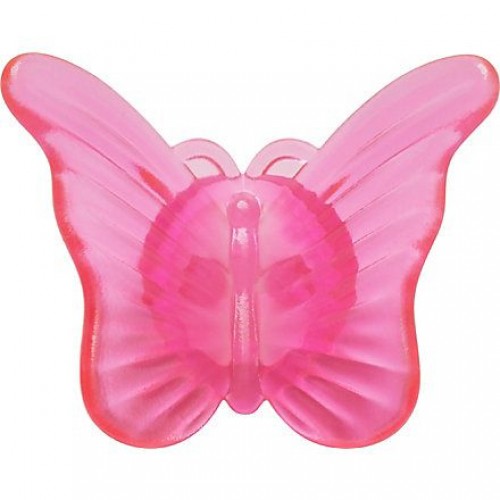 Джибитс шармс CROCS Зажим с розовой бабочкой (Pink Butterfly Clip)