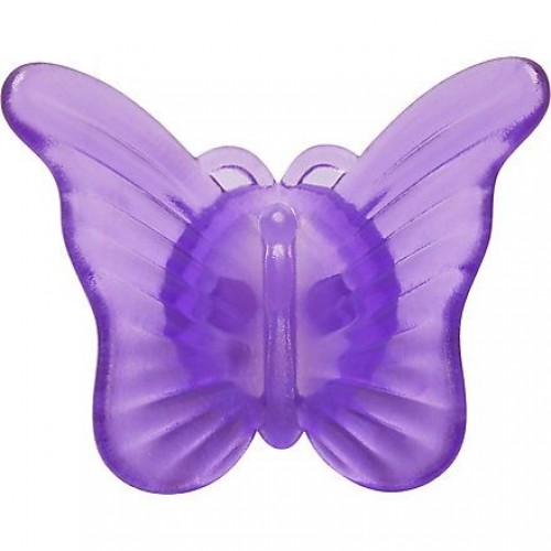 Джибитс шармс CROCS Зажим с фиолетовой бабочкой (Purple Butterfly Clip)