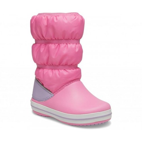 Детские  розовые сапоги CROCS Kids' Crocband™ Winter Boot