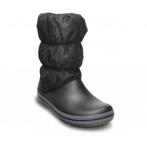 Женские  черные зимние сапоги CROCS Women’s Winter Puff Boot