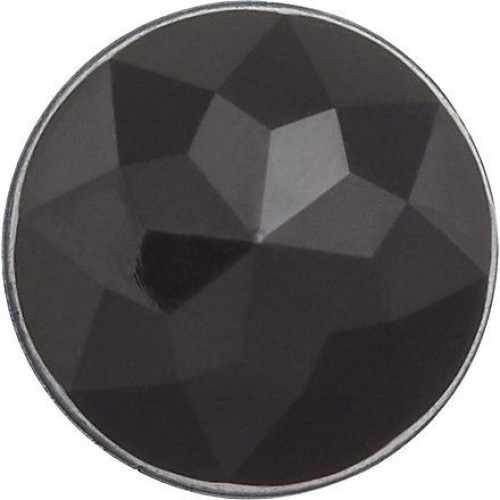 Джибитс шармс CROCS Блестящий черный кристалл (Sparkly Black Circle)