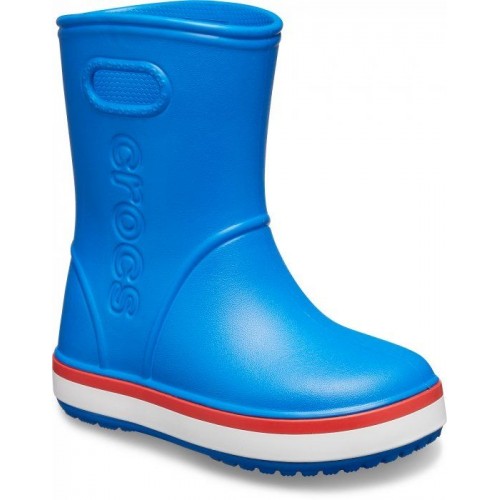 Детские  синие «резиновые» сапоги CROCS Kids’ Crocband™ Rain Boot