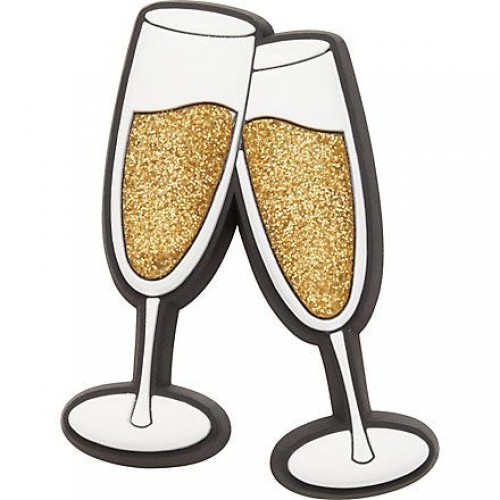 Джибитс шармс CROCS Бокалы шампанского (Champagne Cheers)