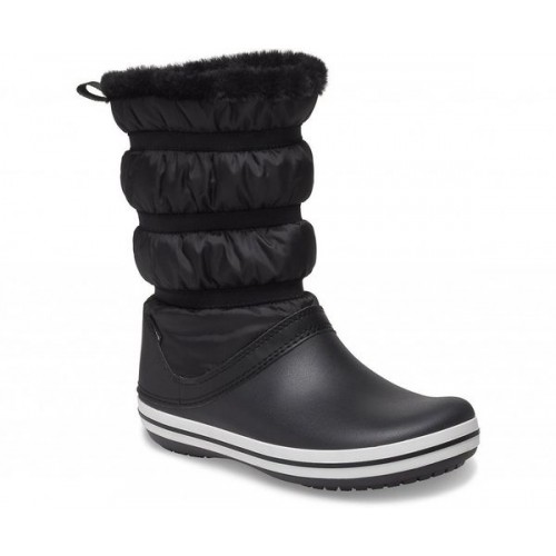 Женские  черные сапоги CROCS Crocband Boot